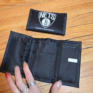Vintage  Brooklyn Nets 2000s RETRO THROWBACK Oldschool Tri-Fold Wallet  5" Tri-